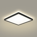 Brilagi - LED Laevalgusti vannituppa ULTRA SLIM LED/18W/230V 30x30 cm must IP54