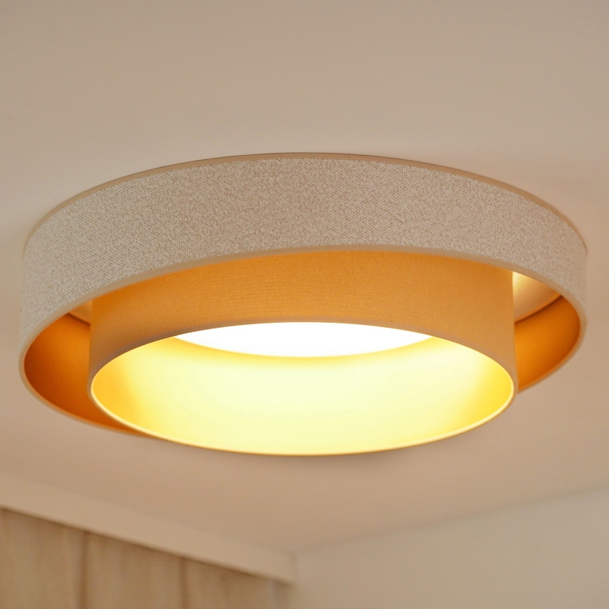 Brilagi - LED Laevalgusti VEGAS SHINE LED/24W/230V d. 60 cm beež/kreemikas