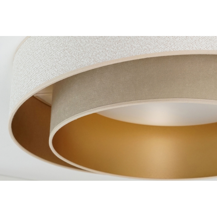 Brilagi - LED Laevalgusti VEGAS SHINE LED/24W/230V d. 60 cm beež/kreemikas