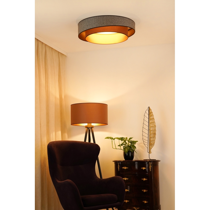 Brilagi - LED Laevalgusti VEGAS SHINE LED/24W/230V d. 60 cm pruun