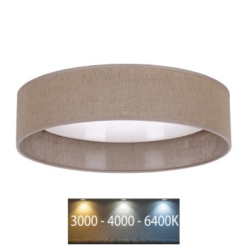 Brilagi - LED Laevalgusti VELVET LED/12W/230V d. 30 cm 3000K/4000K/6400K pruun