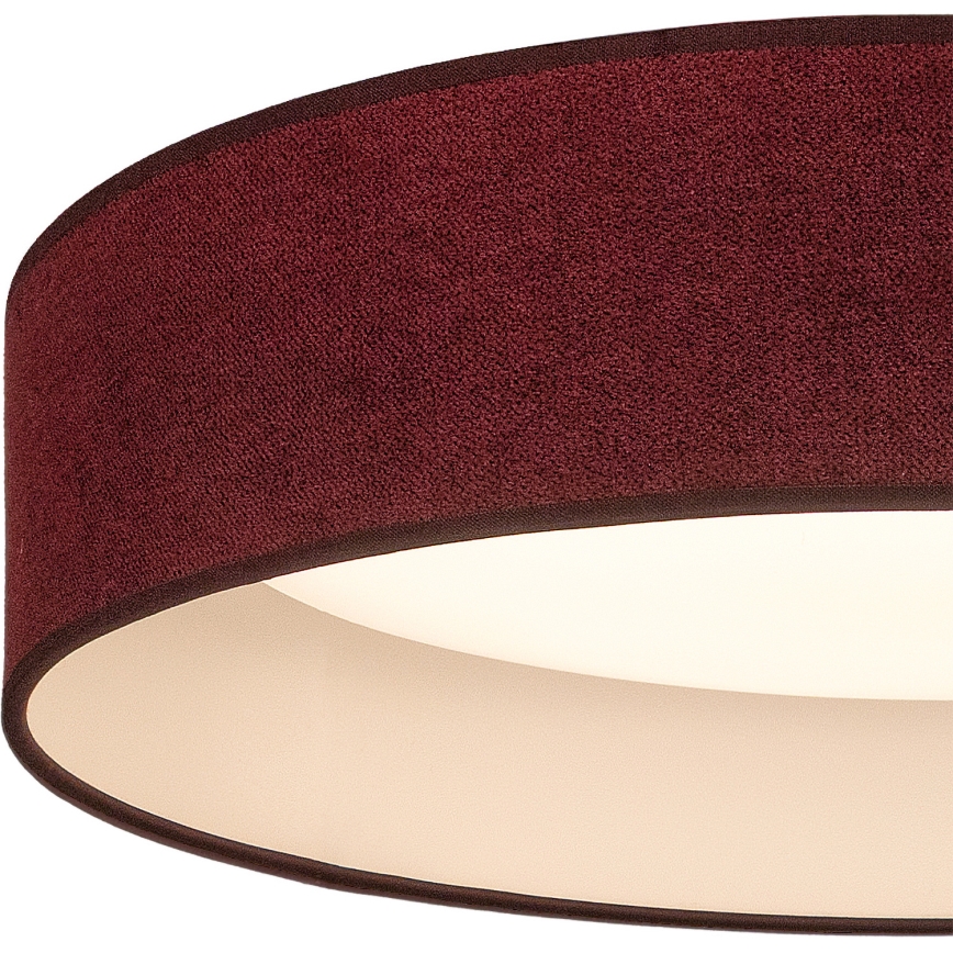 Brilagi - LED laevalgusti VELVET SIMPLE LED/24W/230V 3000K läbimõõt 45 cm bordoopunane