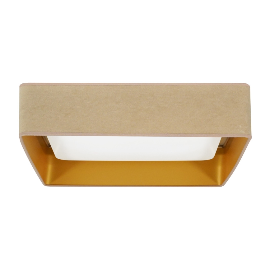 Brilagi - LED Laevalgusti VELVET SQUARE LED/24W/230V beež