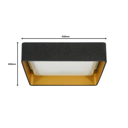 Brilagi - LED Laevalgusti VELVET SQUARE LED/24W/230V hall