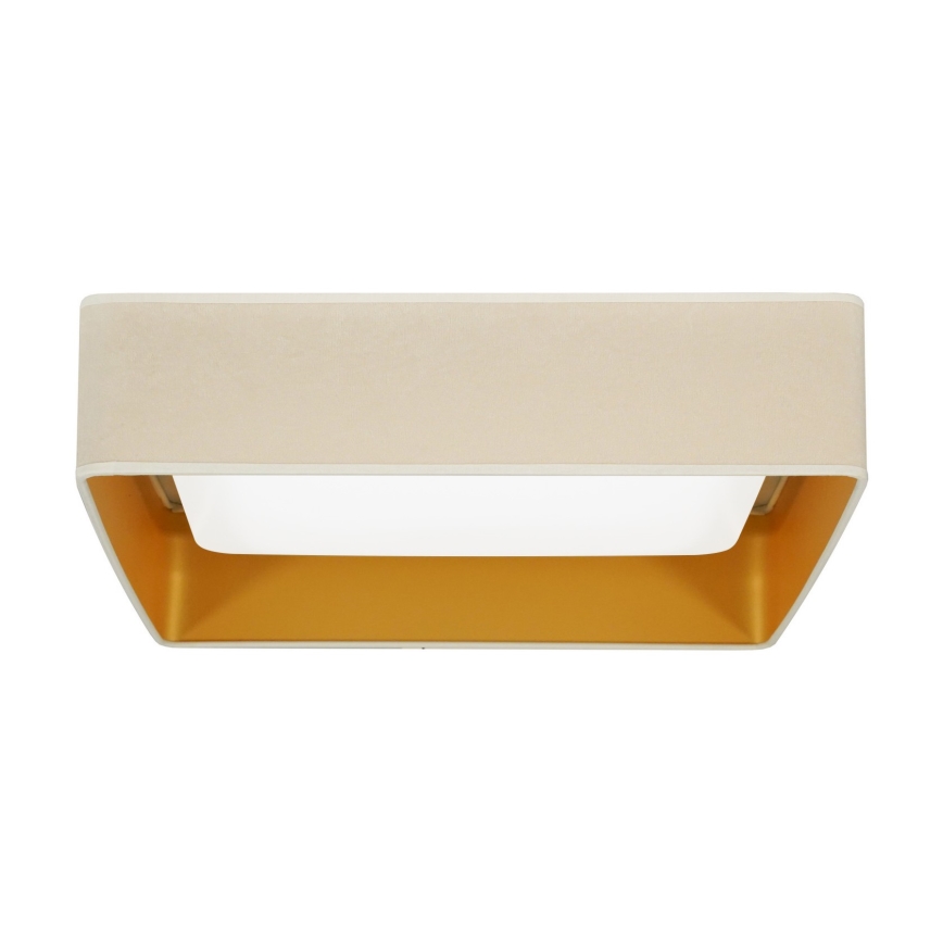 Brilagi - LED Laevalgusti VELVET SQUARE LED/24W/230V kreemikas