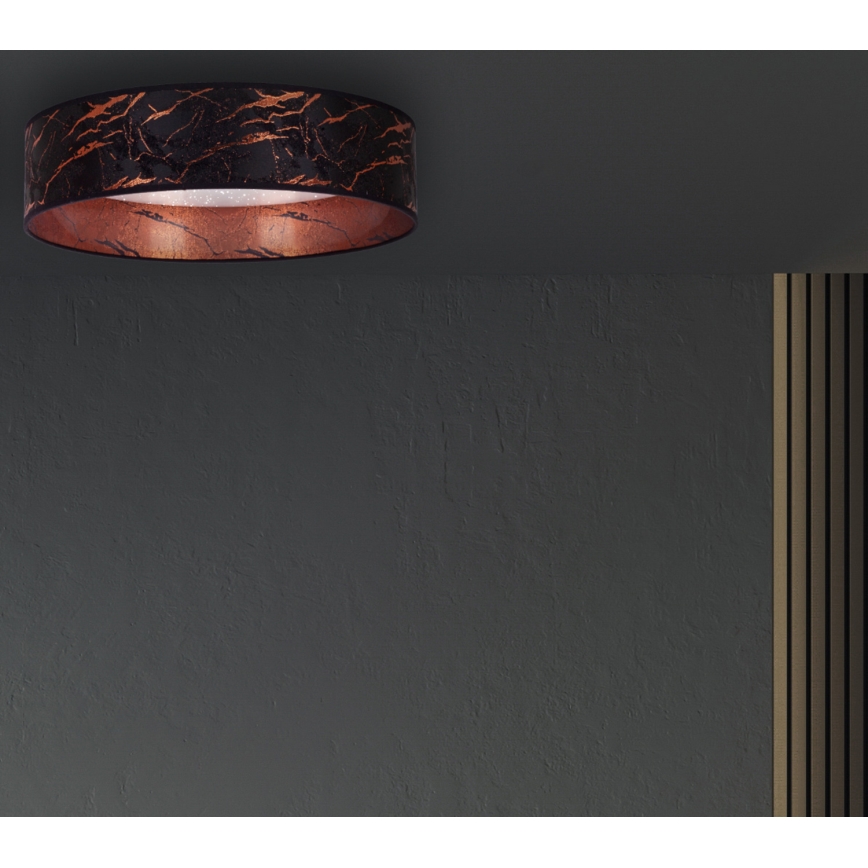 Brilagi - LED Laevalgusti VELVET STAR LED/24W/230V d. 40 cm 3000K/4000K/6400K must/vask