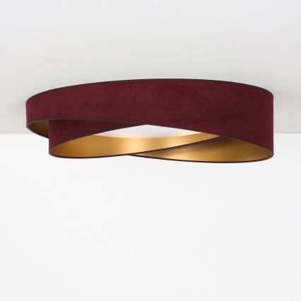 BRILAGI - LED laelamp VELVET TWIST LED/24W/230V 4000K läbimõõt 55 cm veinipunane/kuldne