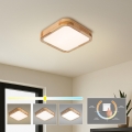 BRILAGI - LED laevalgusti WOODLINE SQUARE LED/32W/230V 3000/4000/6000K tammeviimistlus 30x30 cm