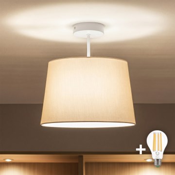 Brilagi - LED lakke kinnitatav lühter CERIA 1x E27/60W/230V läbimõõt 30 cm valge/beež