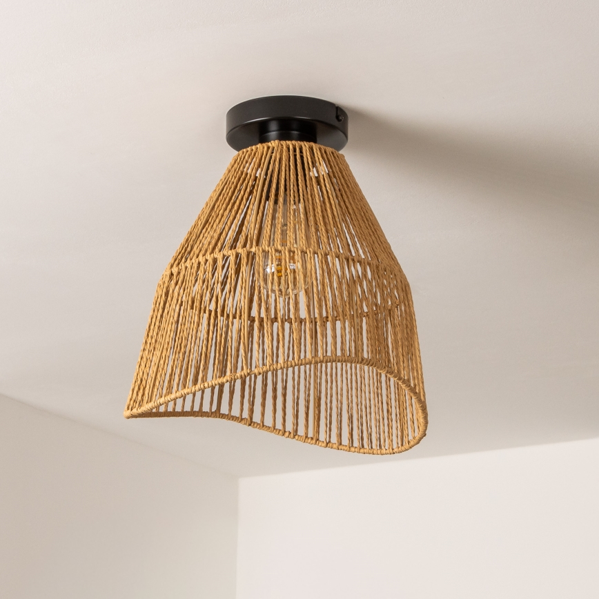 Brilagi - LED lakke kinnitatav lühter CERIA BOHO 1xE27/40W/230V, läbimõõt 30 cm, pruun