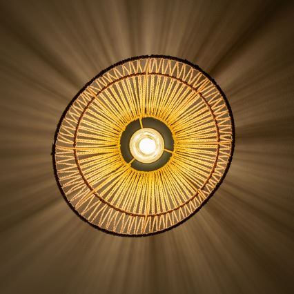 Brilagi - LED lakke kinnitatav lühter CERIA BOHO 1xE27/40W/230V, läbimõõt 30 cm, pruun