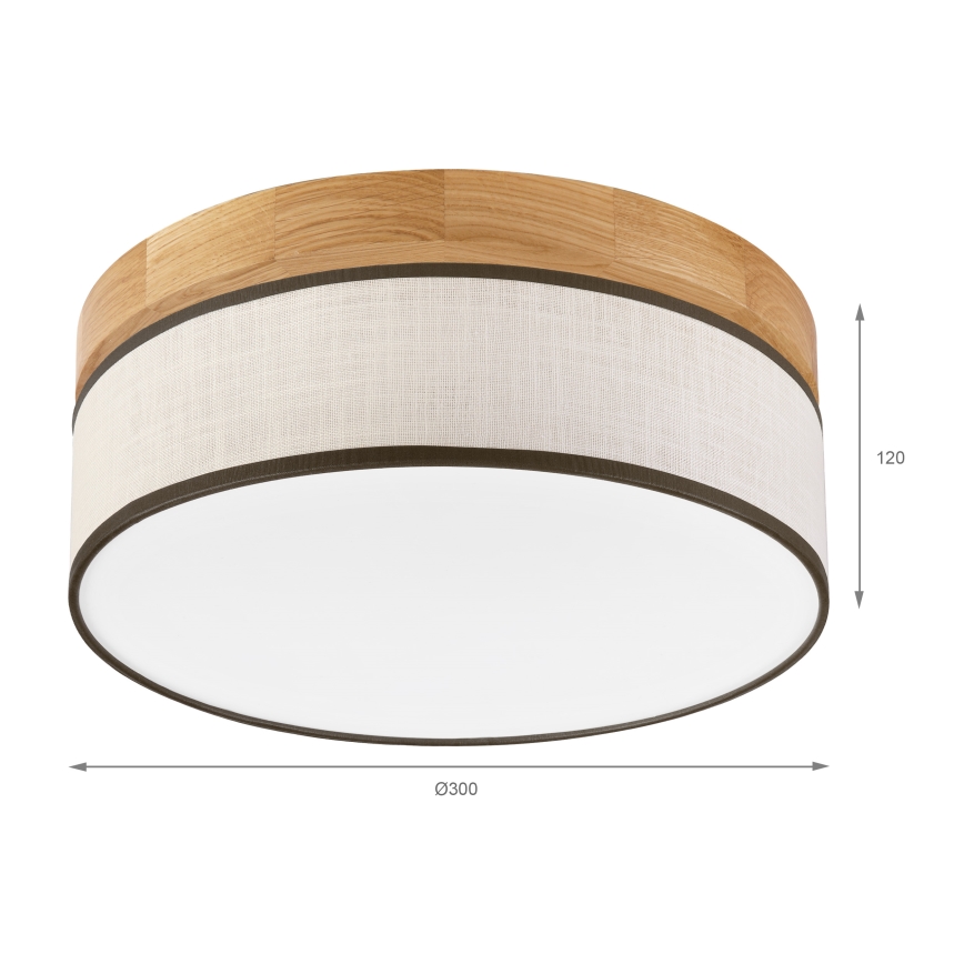 Brilagi - LED Lakkevalg BELLADONNA LED/20W/230V Ø 30 cm koor/ tamm
