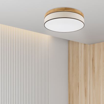 Brilagi - LED Lakkevalgusti BELLADONNA LED/36W/230V 50 cm kreem/ tamm