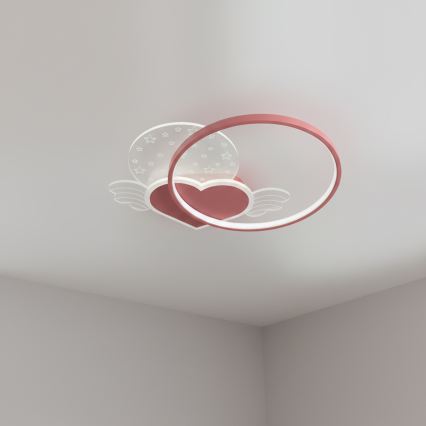 Brilagi - LED laste laelamp LOVE LED/48W/230V 3000/4500/6000K roosa