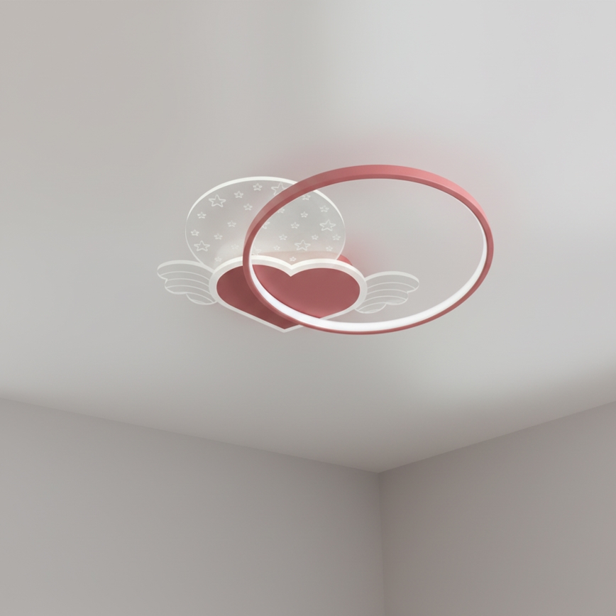 Brilagi - LED laste laelamp LOVE LED/48W/230V 3000/4500/6000K roosa