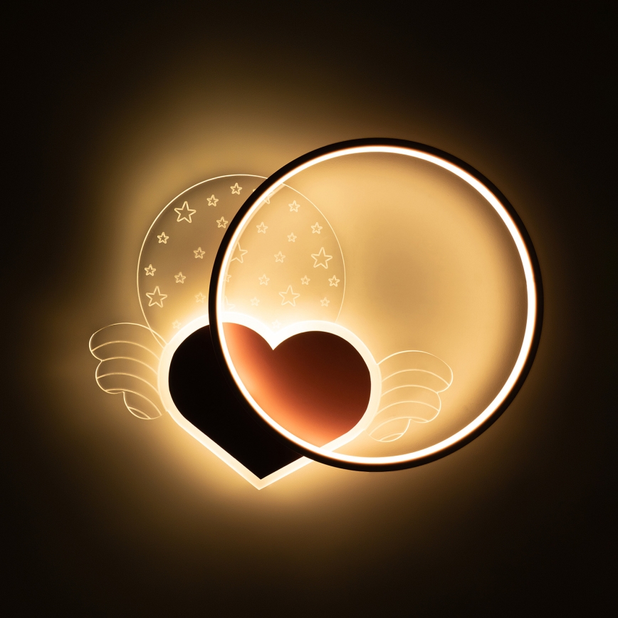 Brilagi - LED laste laelamp LOVE LED/48W/230V 3000/4500/6000K roosa