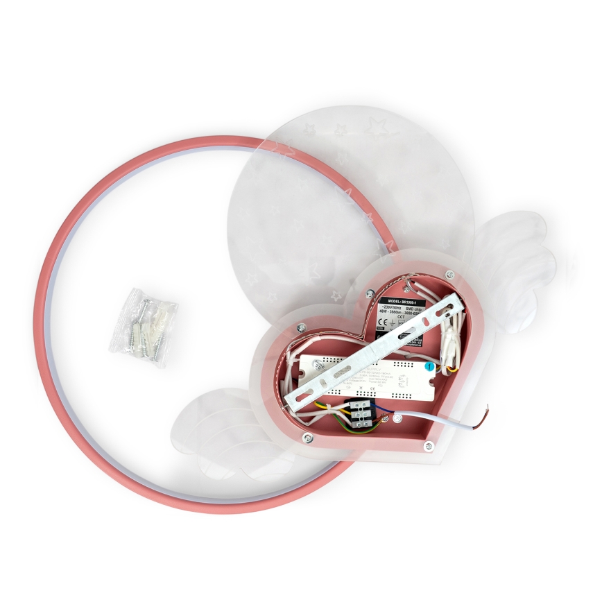 Brilagi - LED laste laelamp LOVE LED/48W/230V 3000/4500/6000K roosa