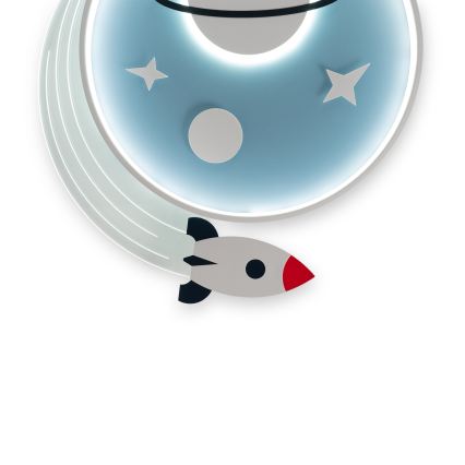 Brilagi - LED laste laelamp STARSHIP LED/64W/230V 3000/4500/6000K sinine