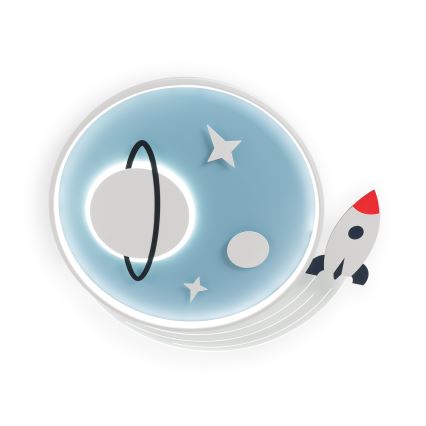 Brilagi - LED laste laelamp STARSHIP LED/64W/230V 3000/4500/6000K sinine