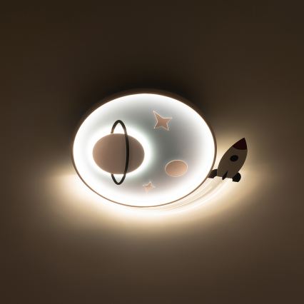 Brilagi -LED Laste laelamp STARSHIP LED/64W/230V 3000/4500K sinine