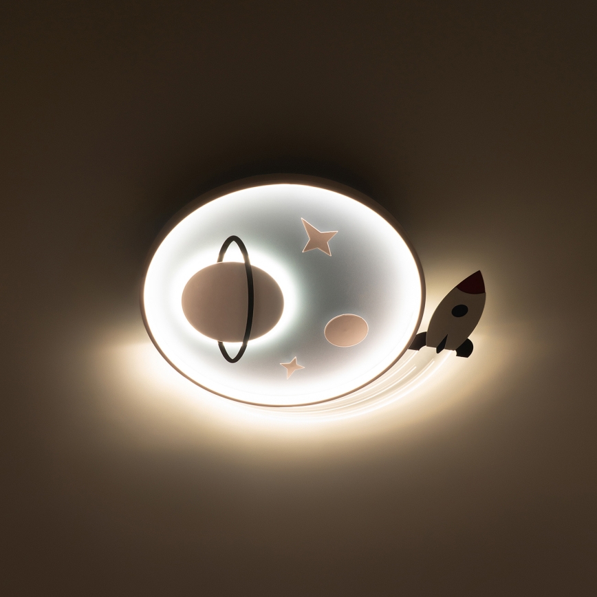 Brilagi -LED Laste laelamp STARSHIP LED/64W/230V 3000/4500K sinine
