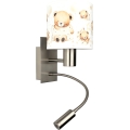 BRILAGI - LED laste painduv seinavalgusti BOBO 1xE27/25W/230V + LED/3W mattkroom/valge/karumustriga