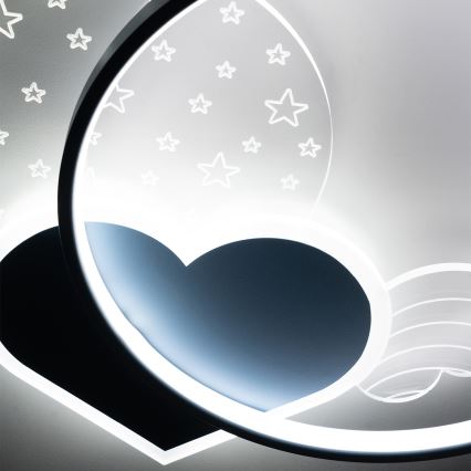 Brilagi - LED lastetoa laelamp LOVE LED/48W/230V 3000/4500/6000K sinine