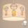 Brilagi - LED lastetoa laelamp riputuskaabliga BOBO 1xE27/60W/230V Ø 35 cm valge/loomad