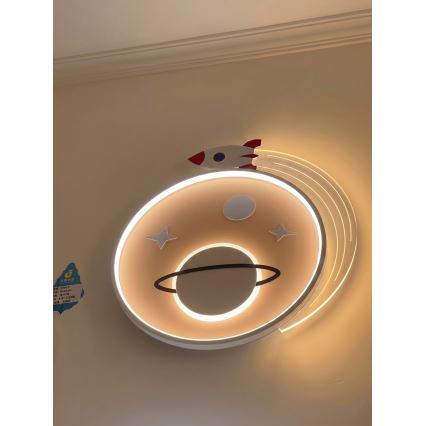Brilagi - LED lastetoa laelamp STARSHIP LED/64W/230V 3000/4500K kollane