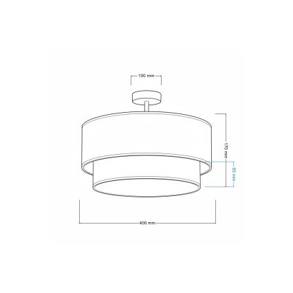 Brilagi - LED lastetoa pinnapealne laelamp BOBO 1xE27/10W/230V läbimõõt 40 cm kreem/sinine/karumotiiviga