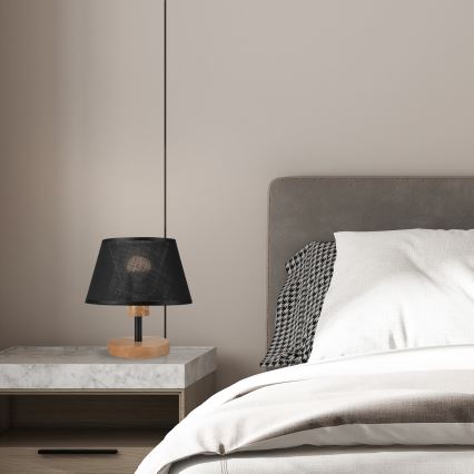 Brilagi - LED Laualamp ANTHONY 1xE14/40W/230V tamm/must