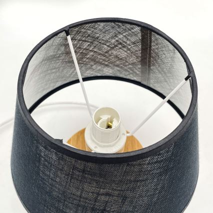 Brilagi - LED Laualamp ANTHONY 1xE14/40W/230V tamm/must