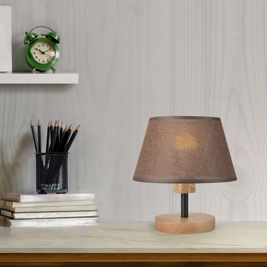 Brilagi - LED Laualamp ANTHONY 1xE27/60W/230V tamm/pruun