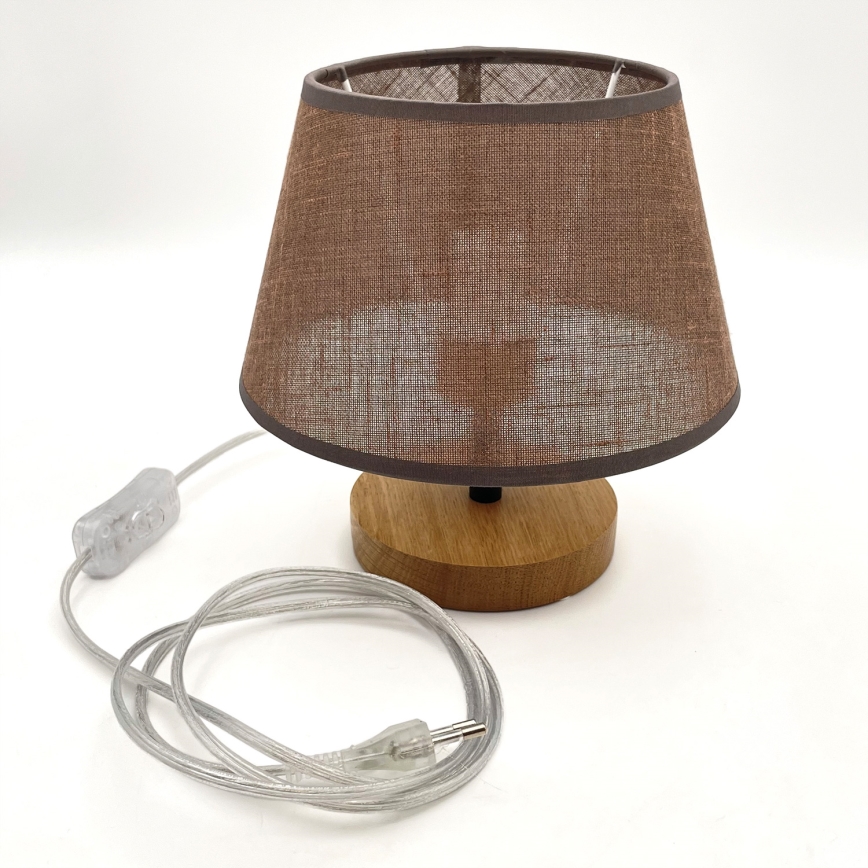 Brilagi - LED Laualamp ANTHONY 1xE27/60W/230V tamm/pruun