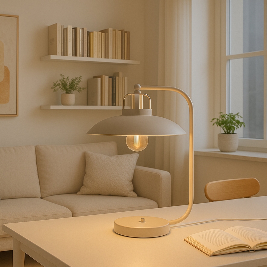 Brilagi - LED Laualamp FLAMENGO 1xE27/60W/230V beež