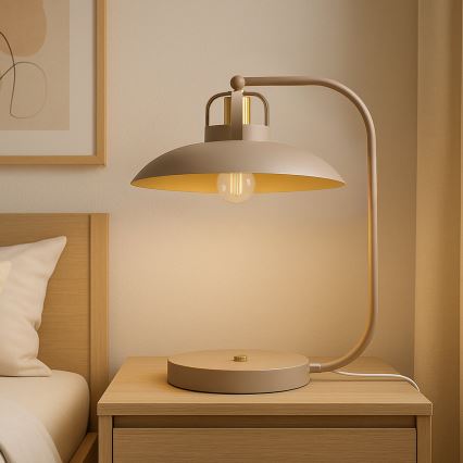 Brilagi - LED Laualamp FLAMENGO 1xE27/60W/230V beež