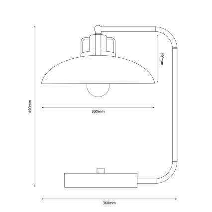 Brilagi - LED Laualamp FLAMENGO 1xE27/60W/230V beež