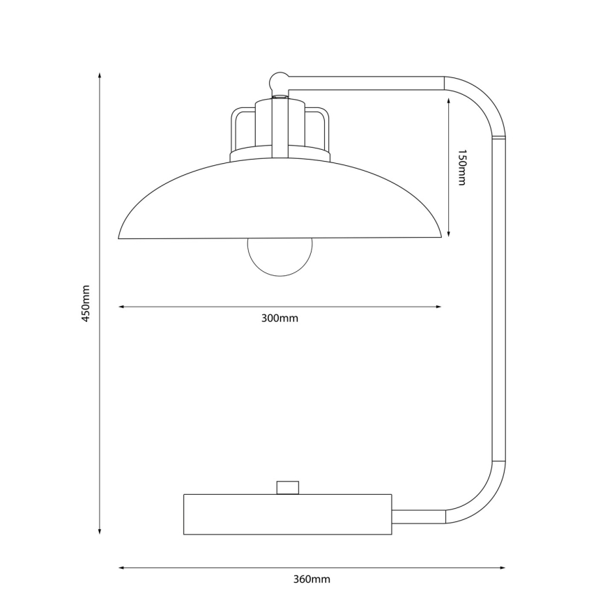 Brilagi - LED Laualamp FLAMENGO 1xE27/60W/230V valge
