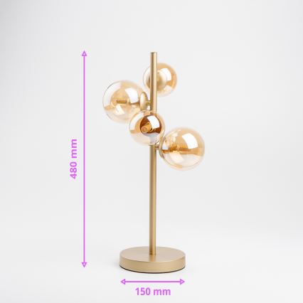 Brilagi - LED Laualamp MILLA 4xG9/3W/230V kuldne