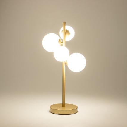 Brilagi - LED Laualamp MILLA 4xG9/3W/230V kuldne/valge