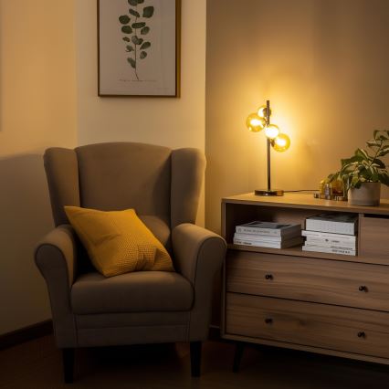 Brilagi - LED Laualamp MILLA 4xG9/3W/230V läikiv kroom/kuldne
