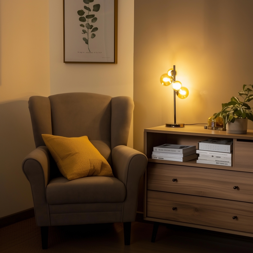 Brilagi - LED Laualamp MILLA 4xG9/3W/230V läikiv kroom/kuldne