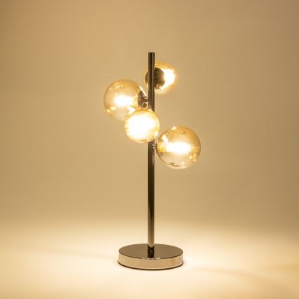 Brilagi - LED Laualamp MILLA 4xG9/3W/230V läikiv kroom/kuldne