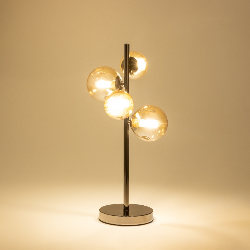 Brilagi - LED Laualamp MILLA 4xG9/3W/230V läikiv kroom/kuldne