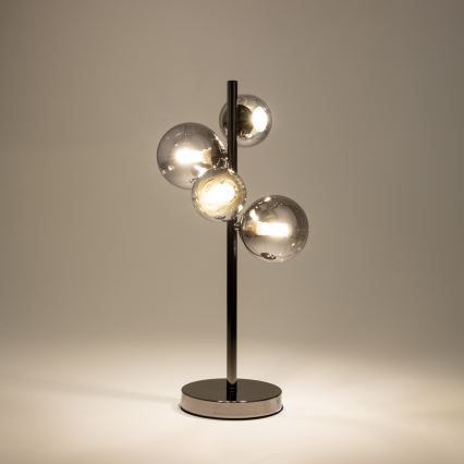 Brilagi - LED Laualamp MILLA 4xG9/3W/230V läikiv kroom/suitsune