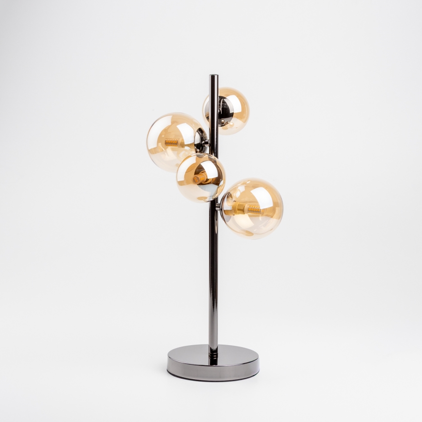 Brilagi - LED laualamp MILLA 4xG9/3W/230V must kroom/kuldne