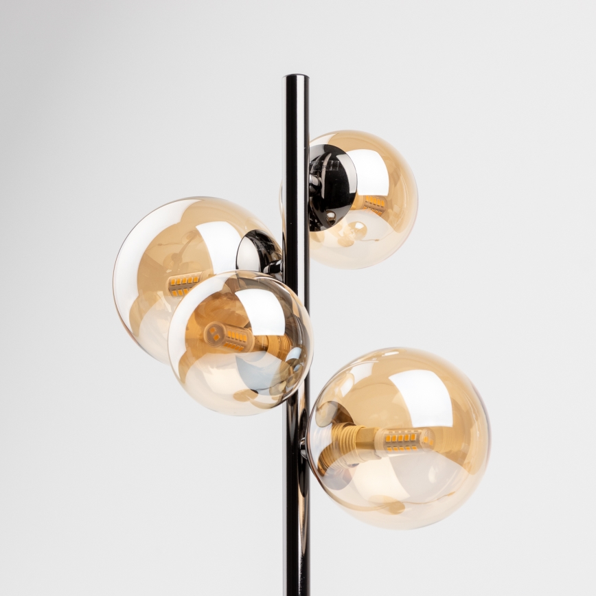 Brilagi - LED laualamp MILLA 4xG9/3W/230V must kroom/kuldne