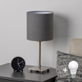 Brilagi - LED laualamp NUBILA 1xE27/60W/230V antratsiit