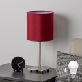 Brilagi - LED-laualamp NUBILA 1xE27/60W/230V pompeji punane