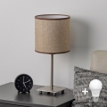 Brilagi - LED laualamp NUBILA 1xE27/60W/230V pruun